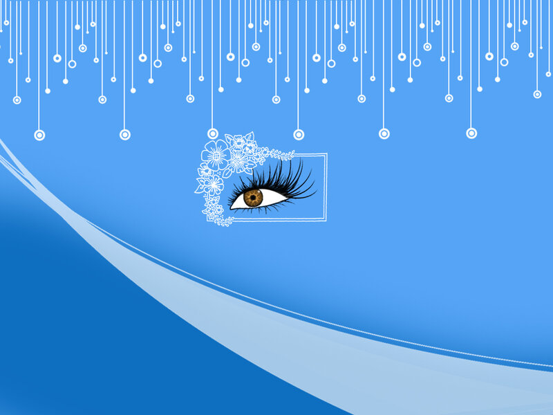 eye with floral design