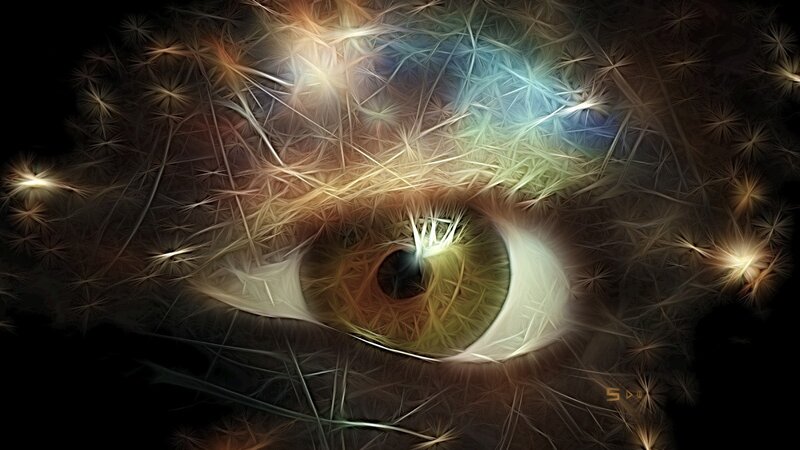 Eye with Fractal Pattern