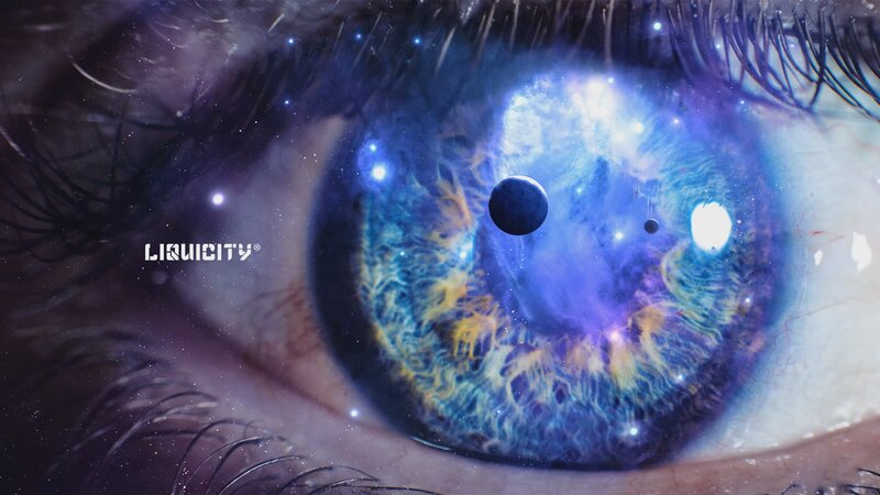 Eye with Galaxy in Pupil