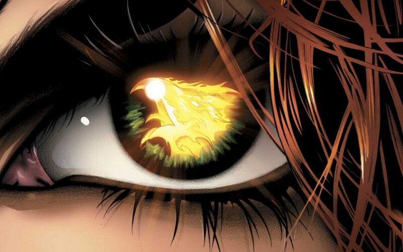 Eye with Glowing Symbol