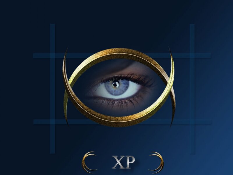 eye with golden ring symbol