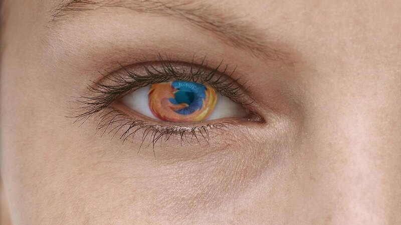 Eye with Logo Contact Lens