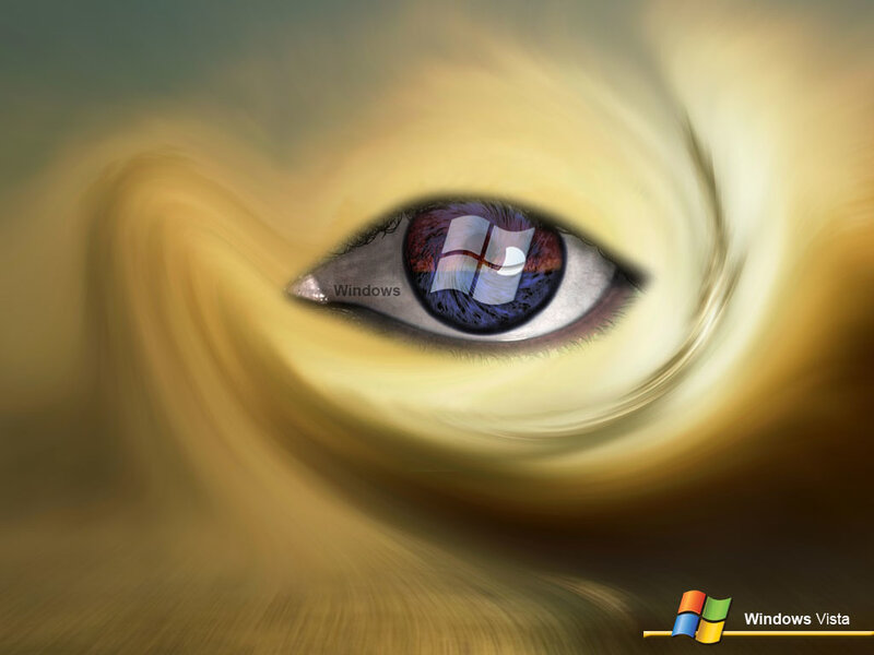 Eye with Logo Reflection