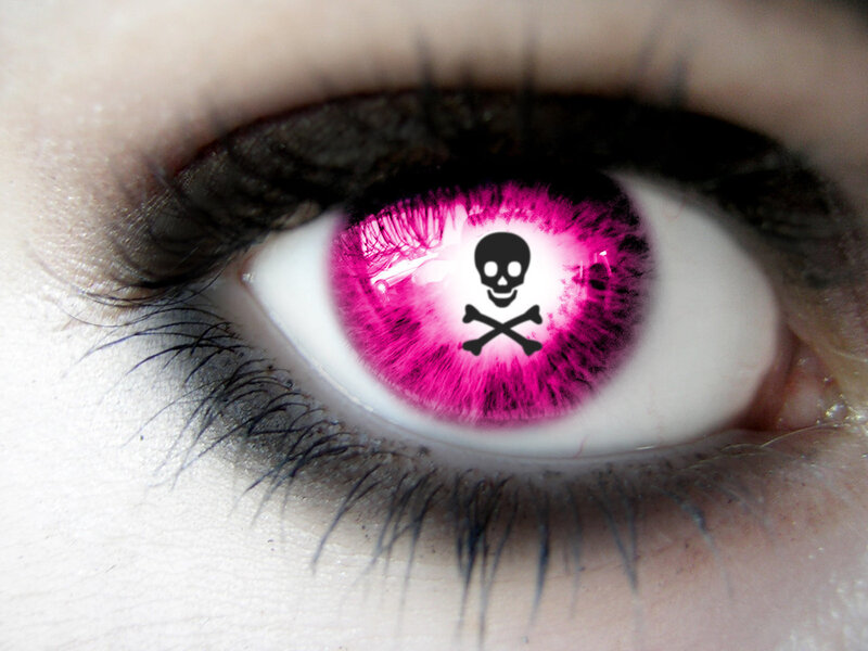 Eye with Pink Iris