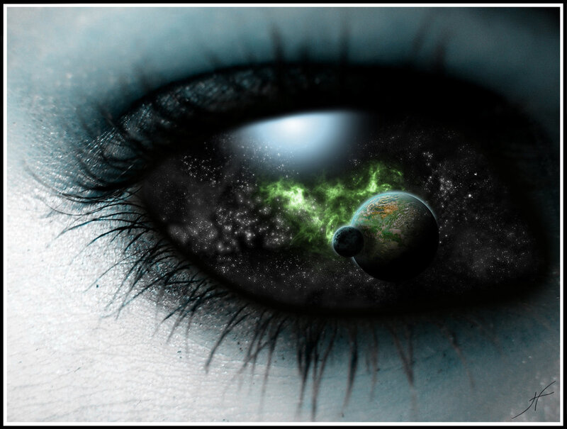 Eye with Planet Reflection
