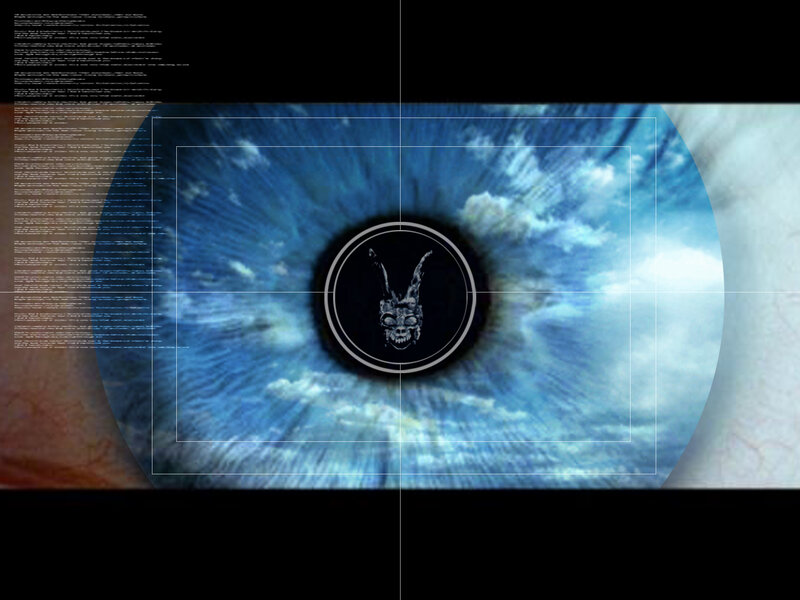 eye with rabbit skull logo