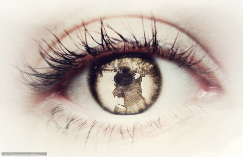 Eye with Reflection — White