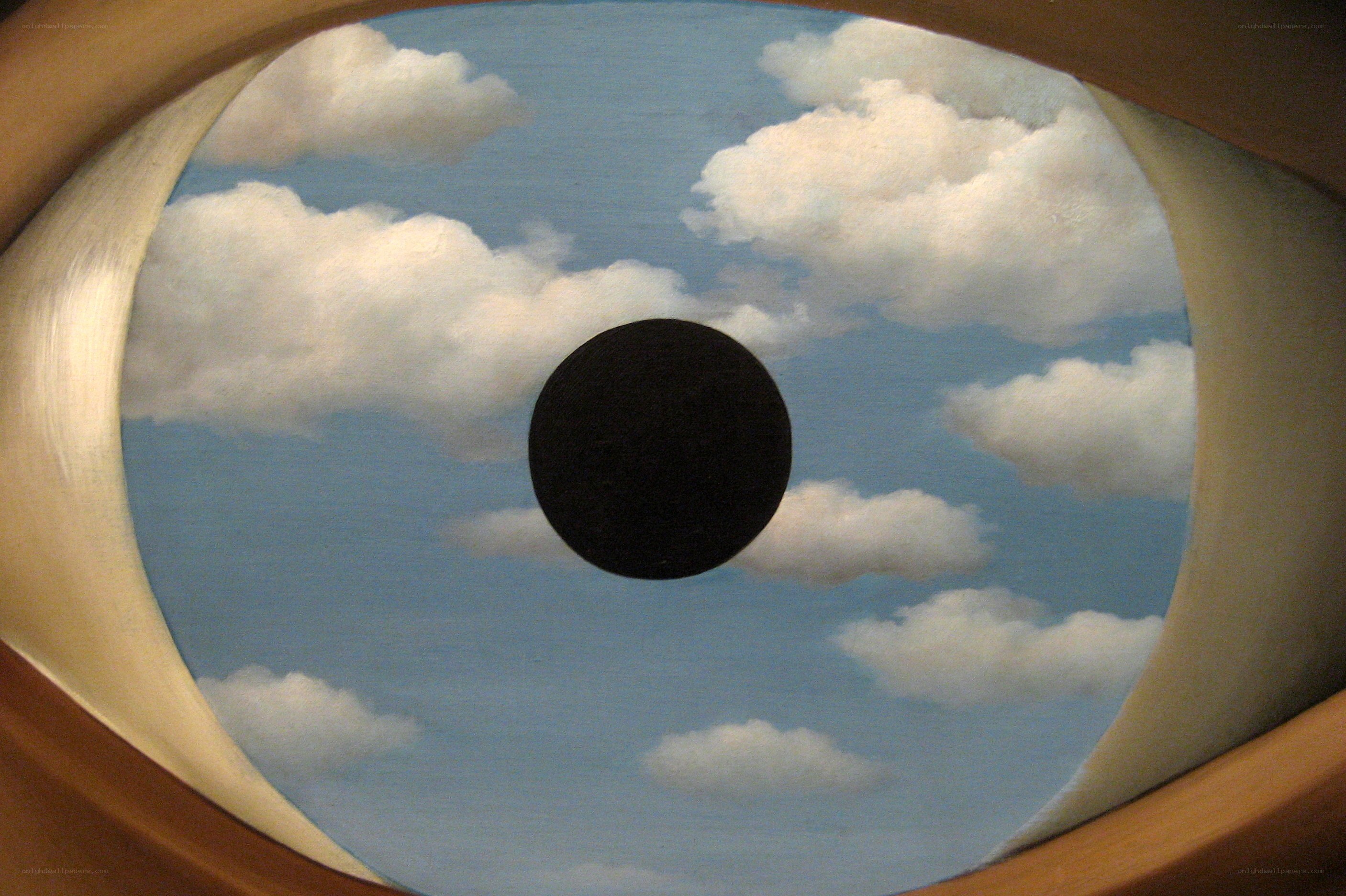 eye with sky painting