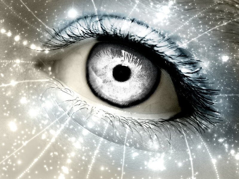 eye with starry effect