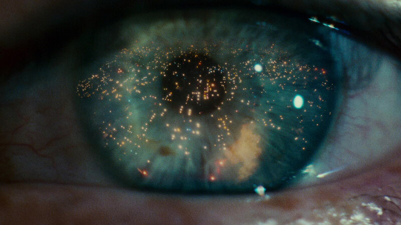 eye with starry reflection