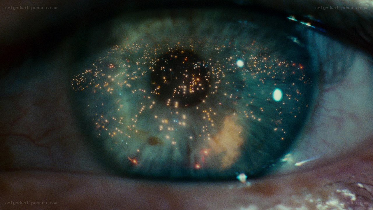 eye with starry reflection