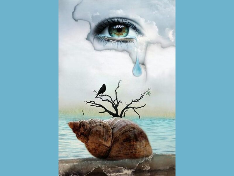 Eye with Tear Drop