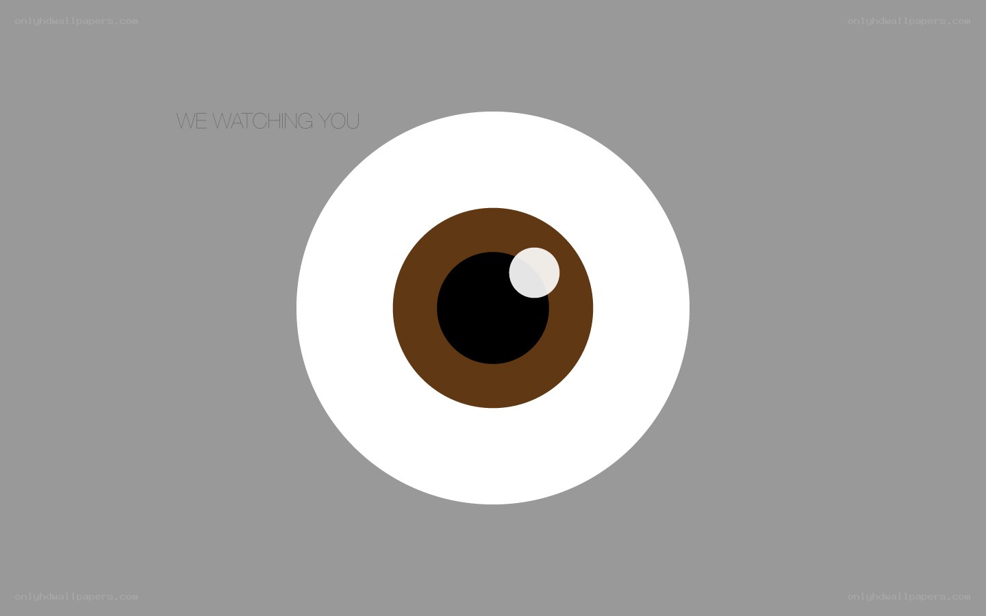 eye with text we watching you