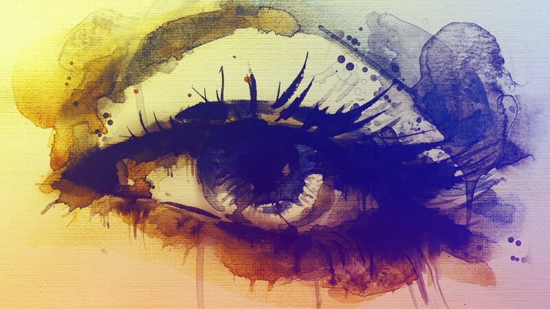 Eye with Watercolor Effect