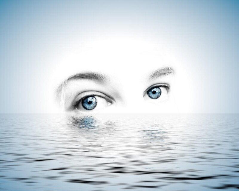 eyes above water surface