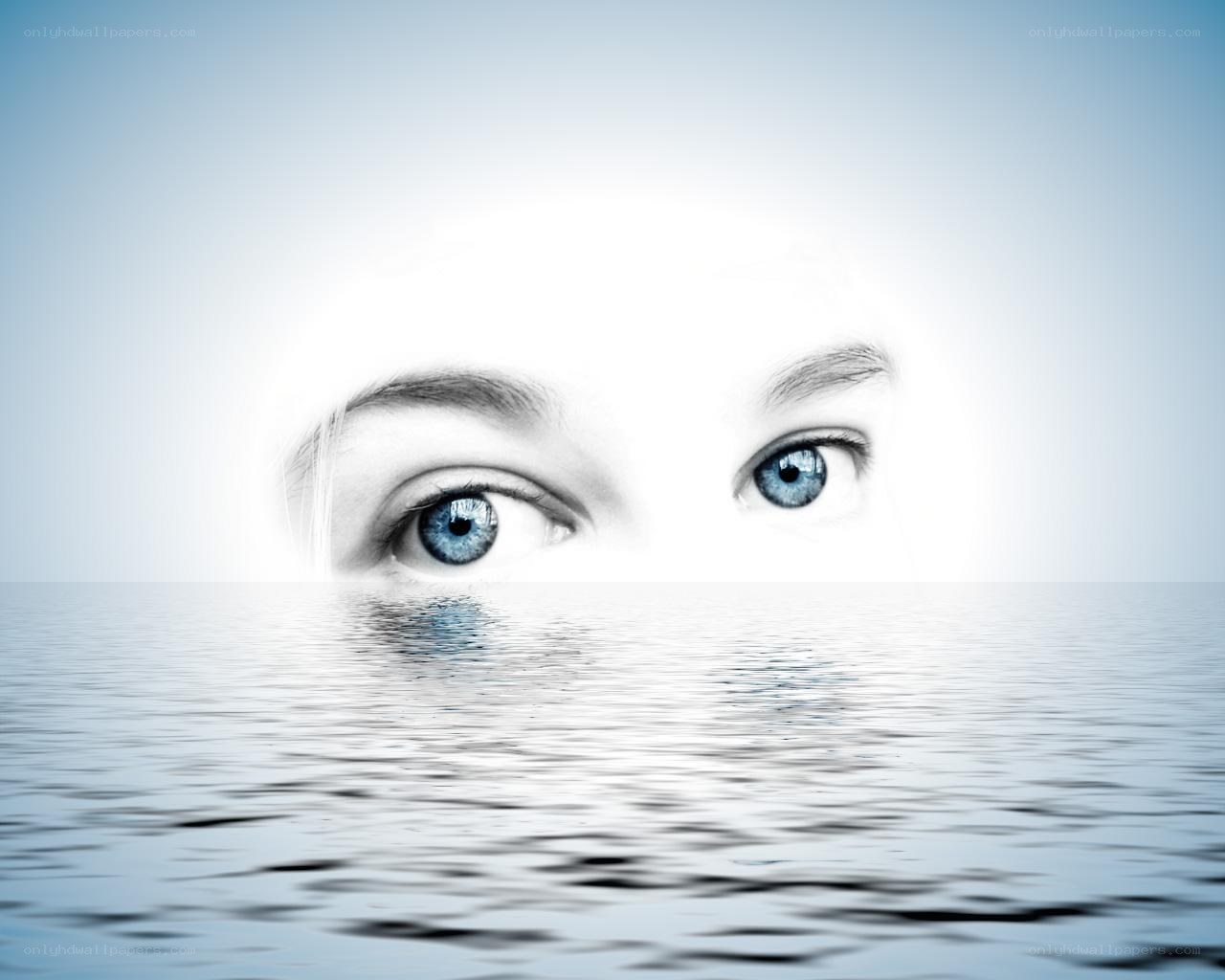eyes above water surface
