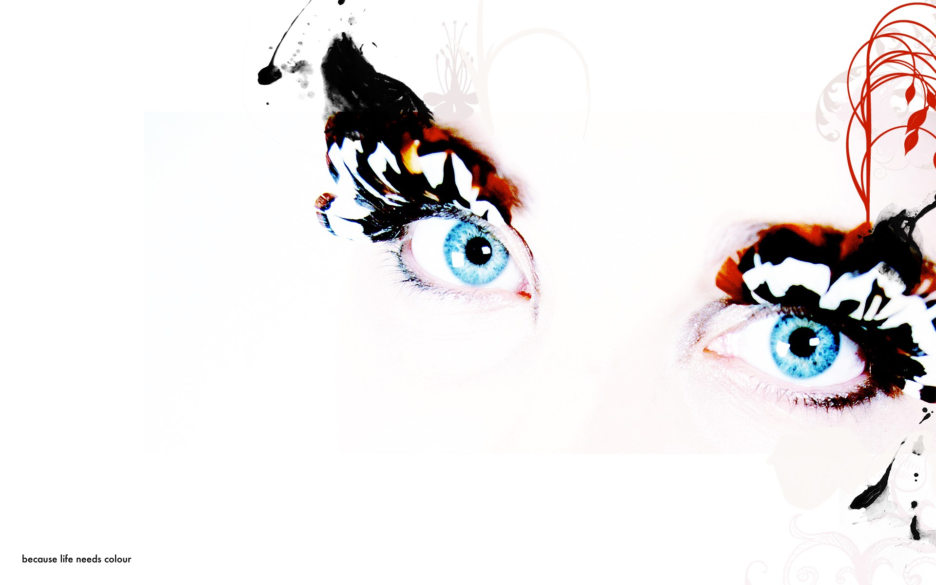 eyes with artistic makeup
