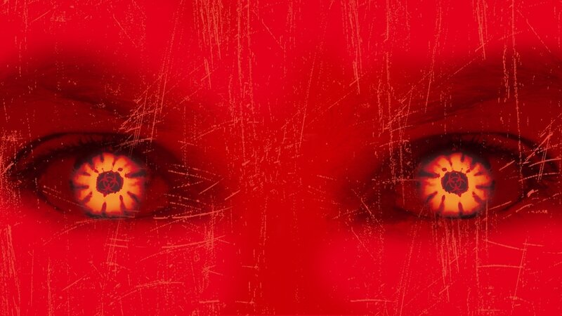 Eyes with Biohazard Symbols