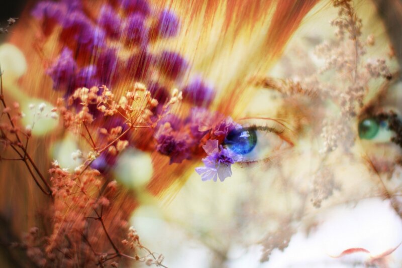 Eyes with Flowers