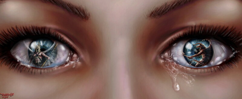 Eyes with Reflections