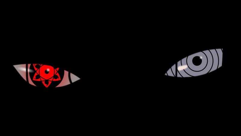 Eyes with Sharingan and Rinnegan