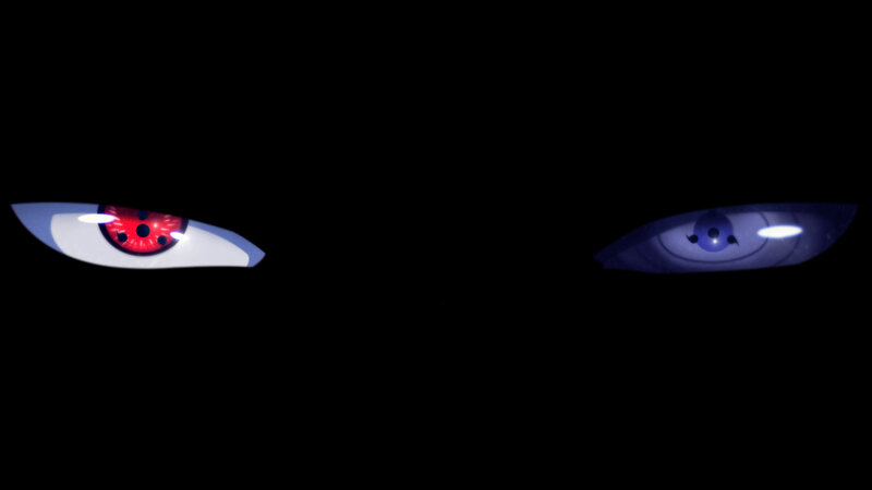 Eyes with Sharingan — Black, Dramatic