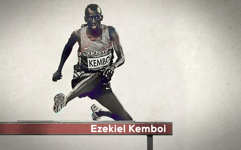 Ezekiel Kemboi Running
