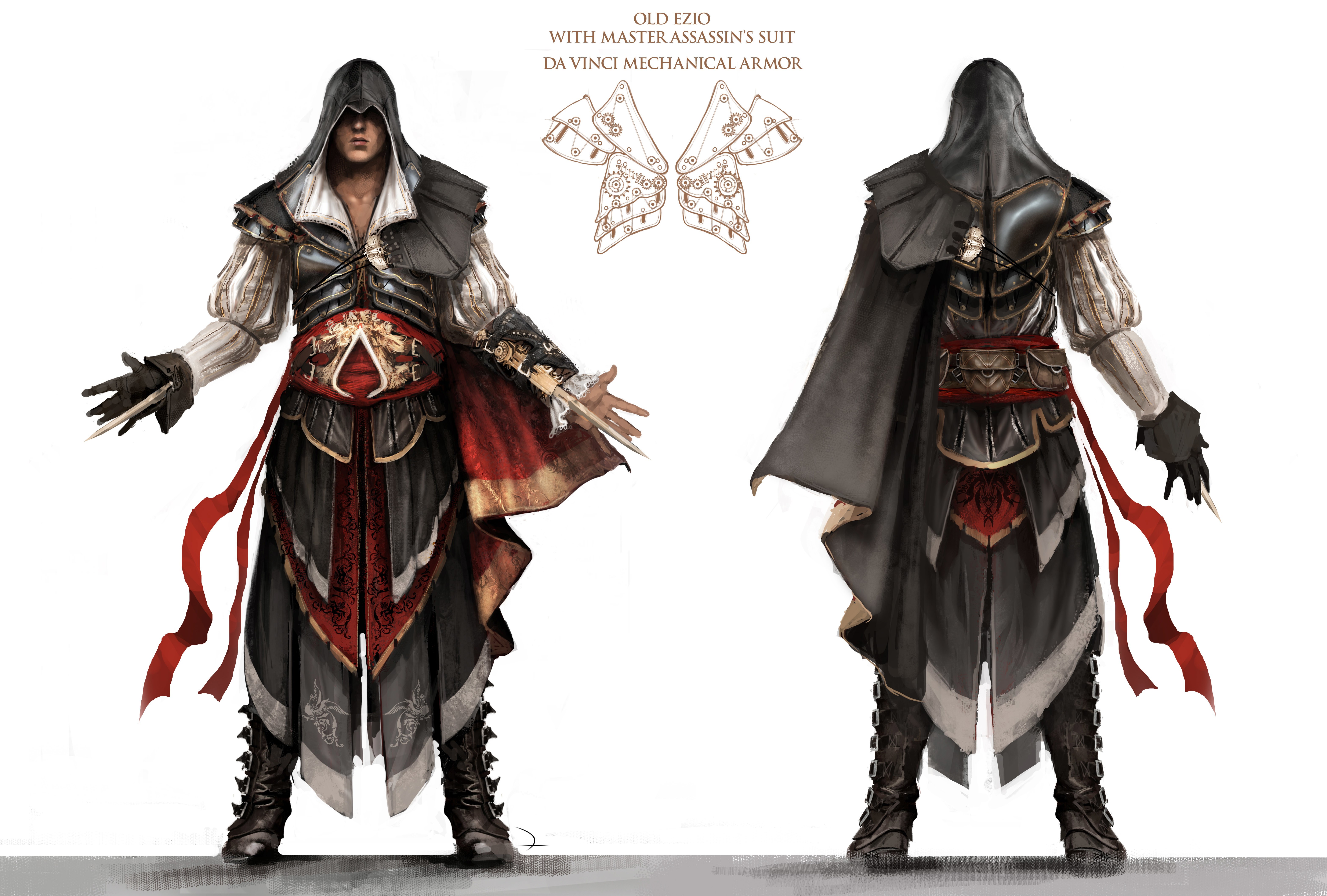 Ezio in mechanical armor