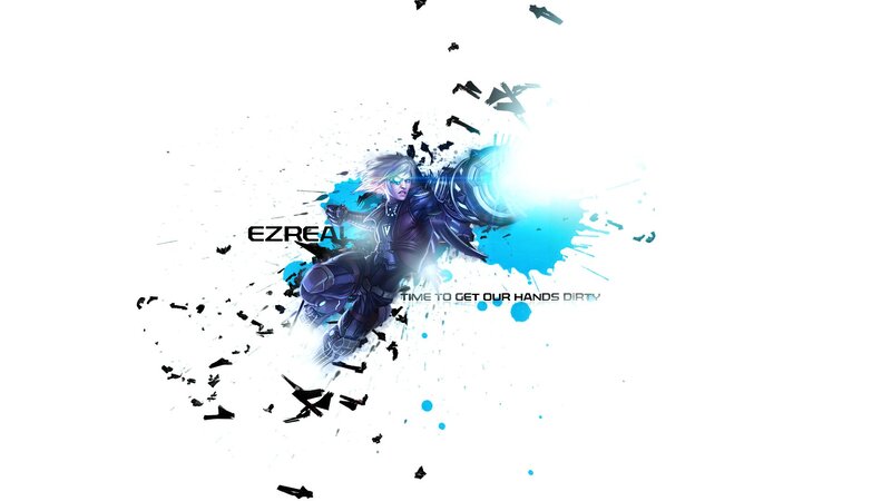 Ezreal action splash art