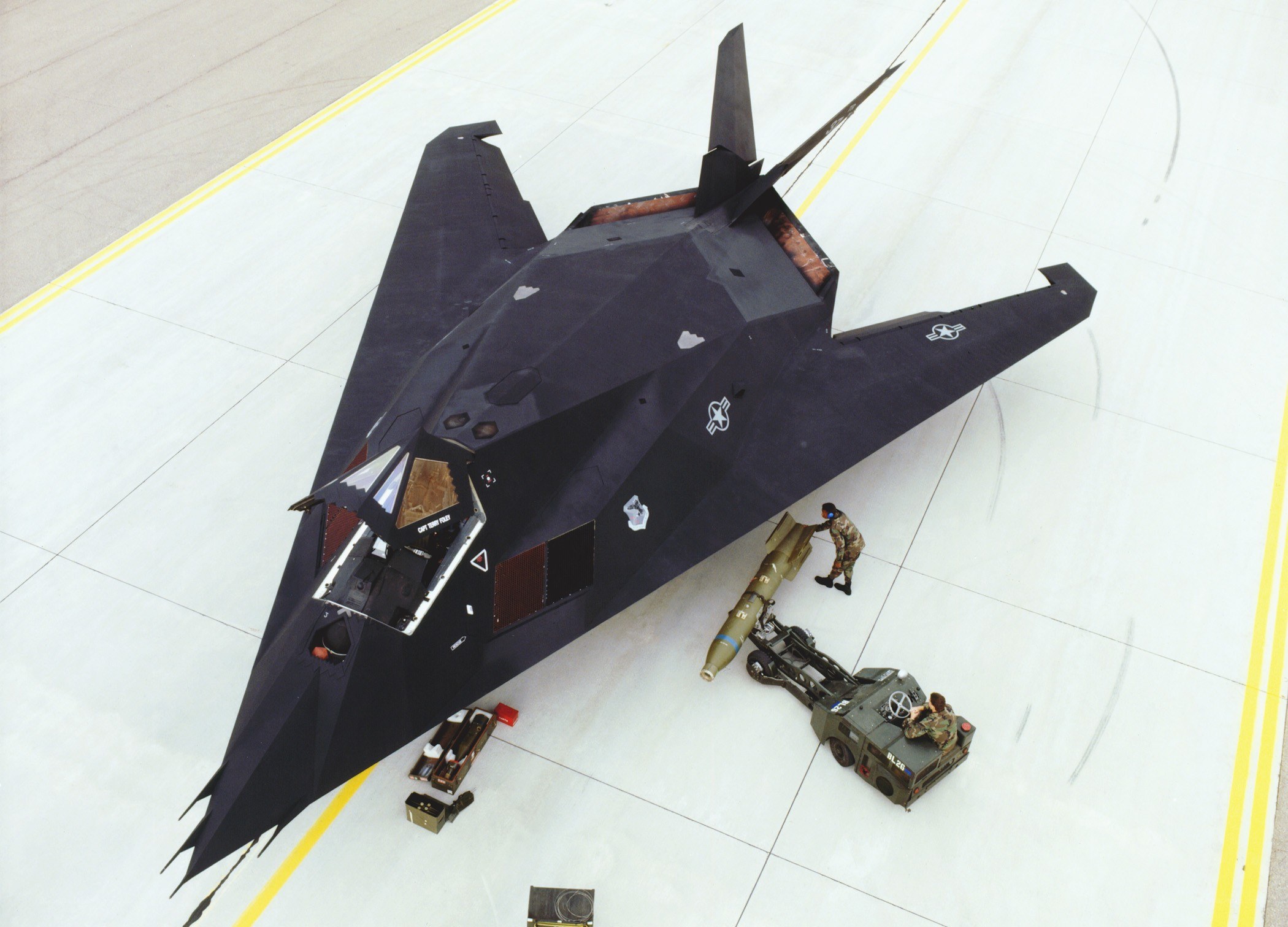 F-117 Nighthawk on tarmac