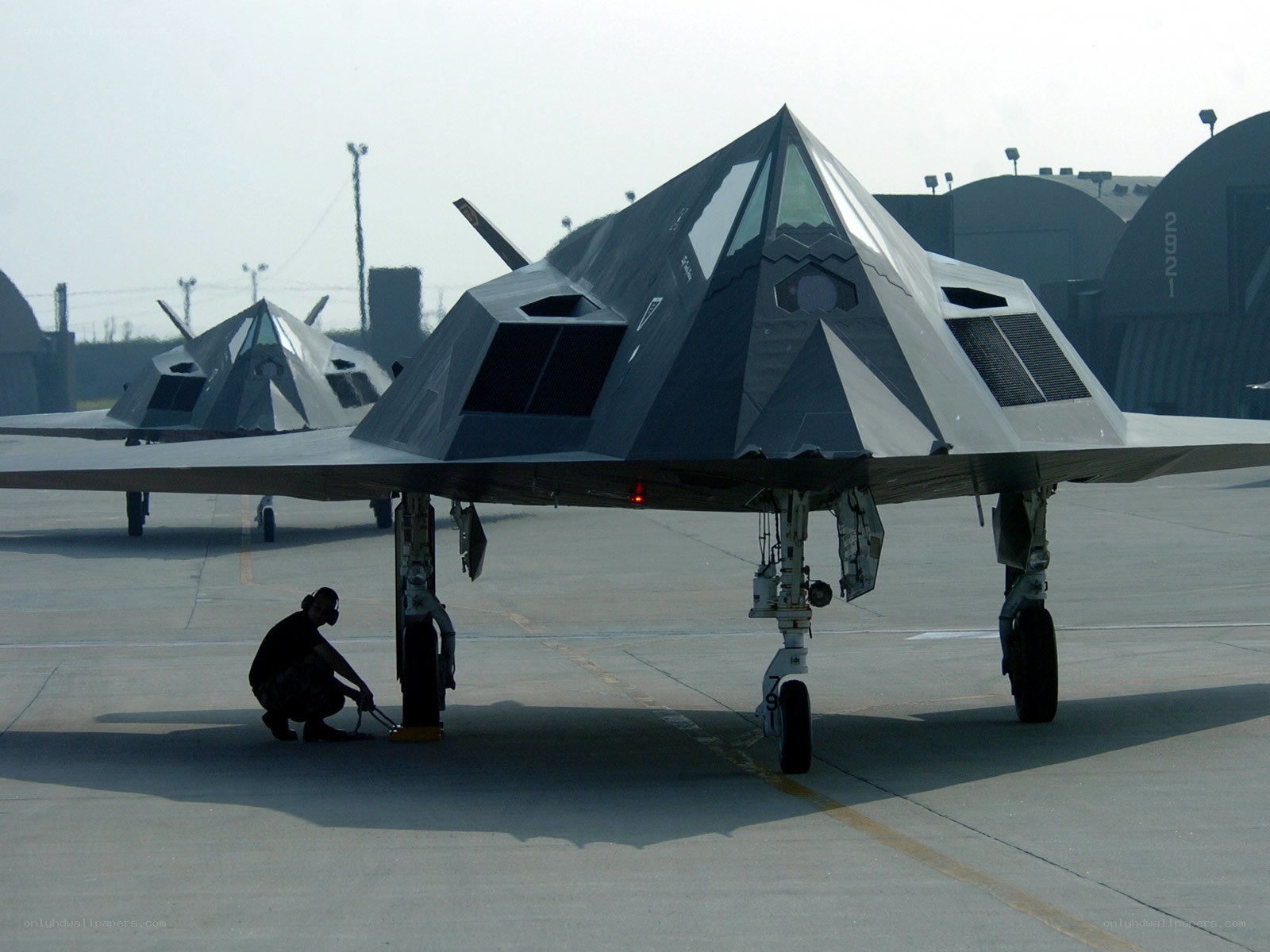 F-117 Nighthawk on tarmac