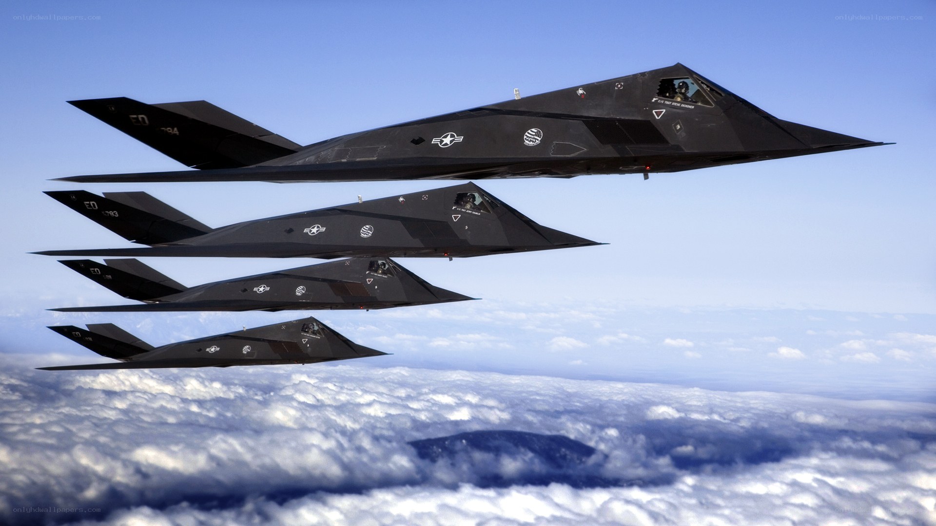 F-117 Nighthawk stealth fighters