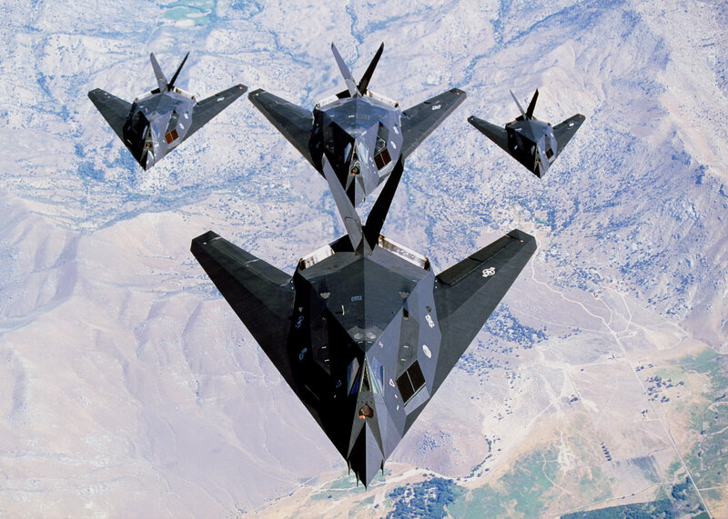 F-117 Nighthawk stealth fighters