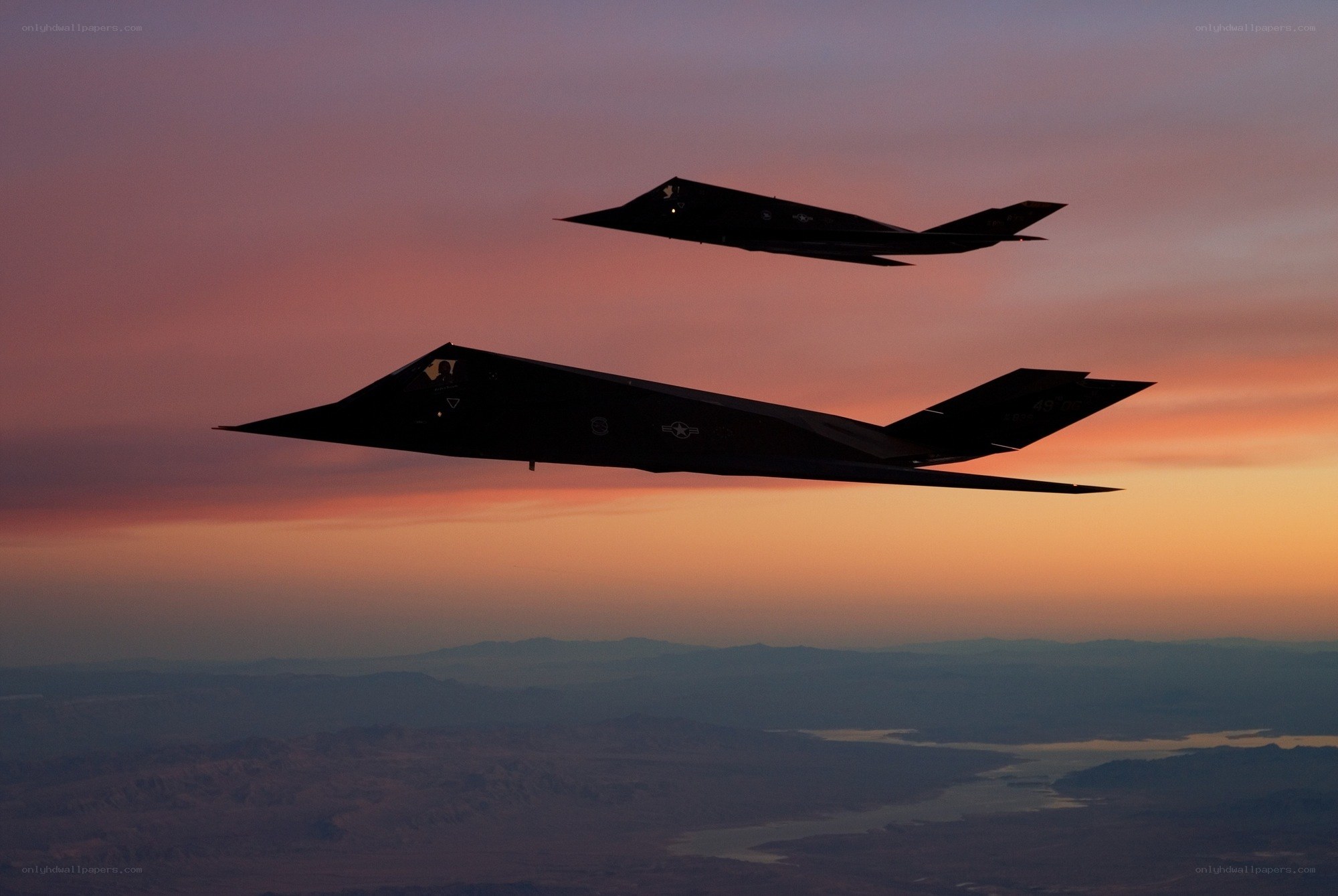 F-117 Nighthawk stealth fighters