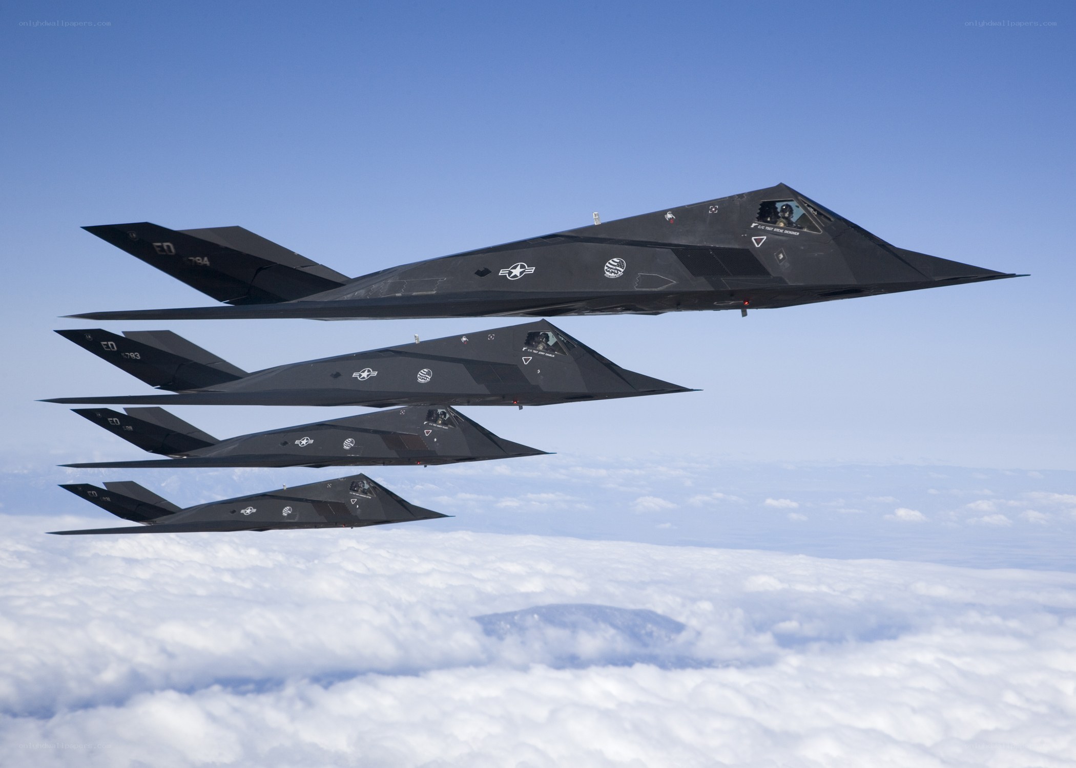 F-117 Nighthawk stealth fighters