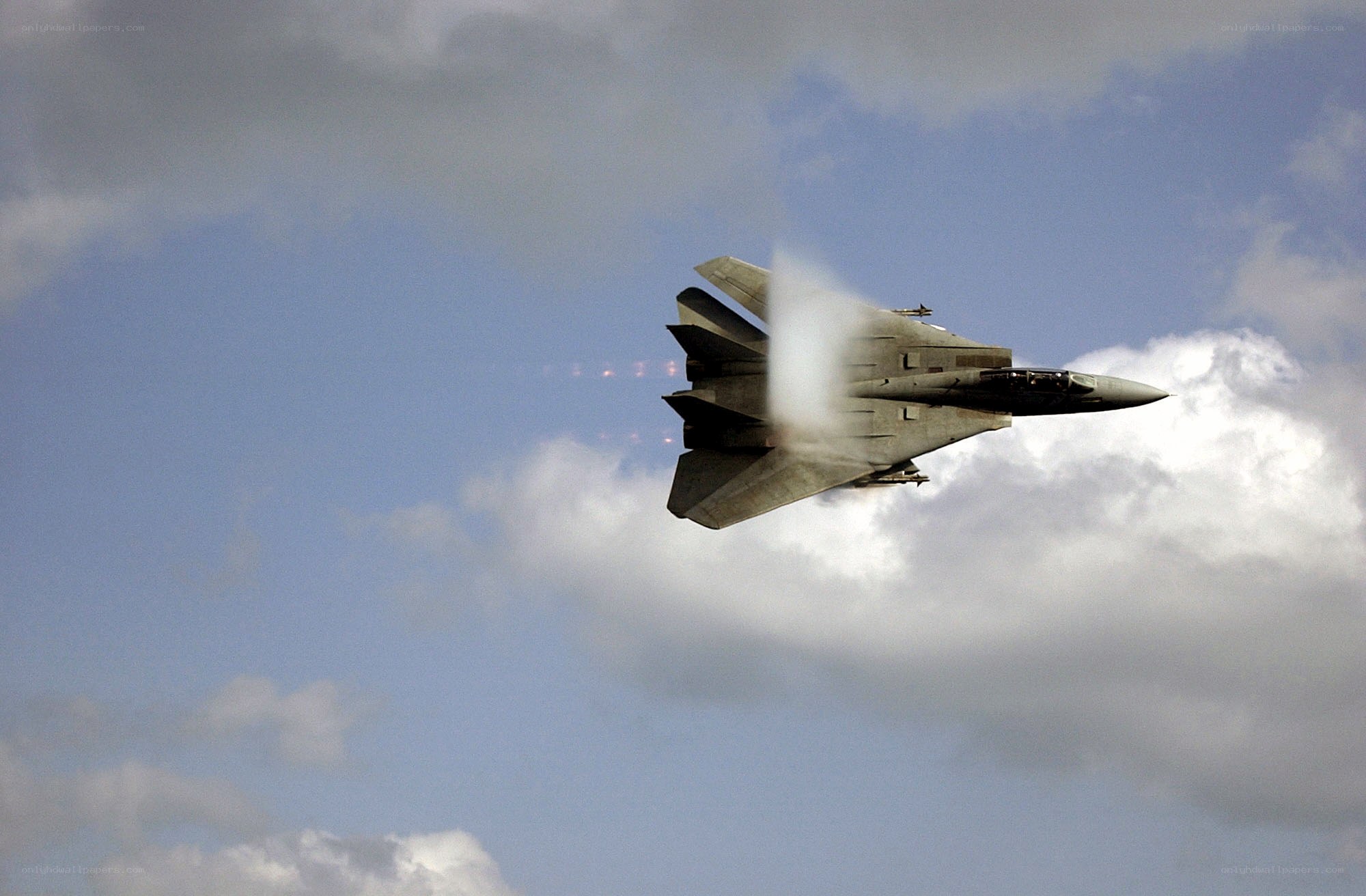 F-14 Tomcat breaking sound barrier