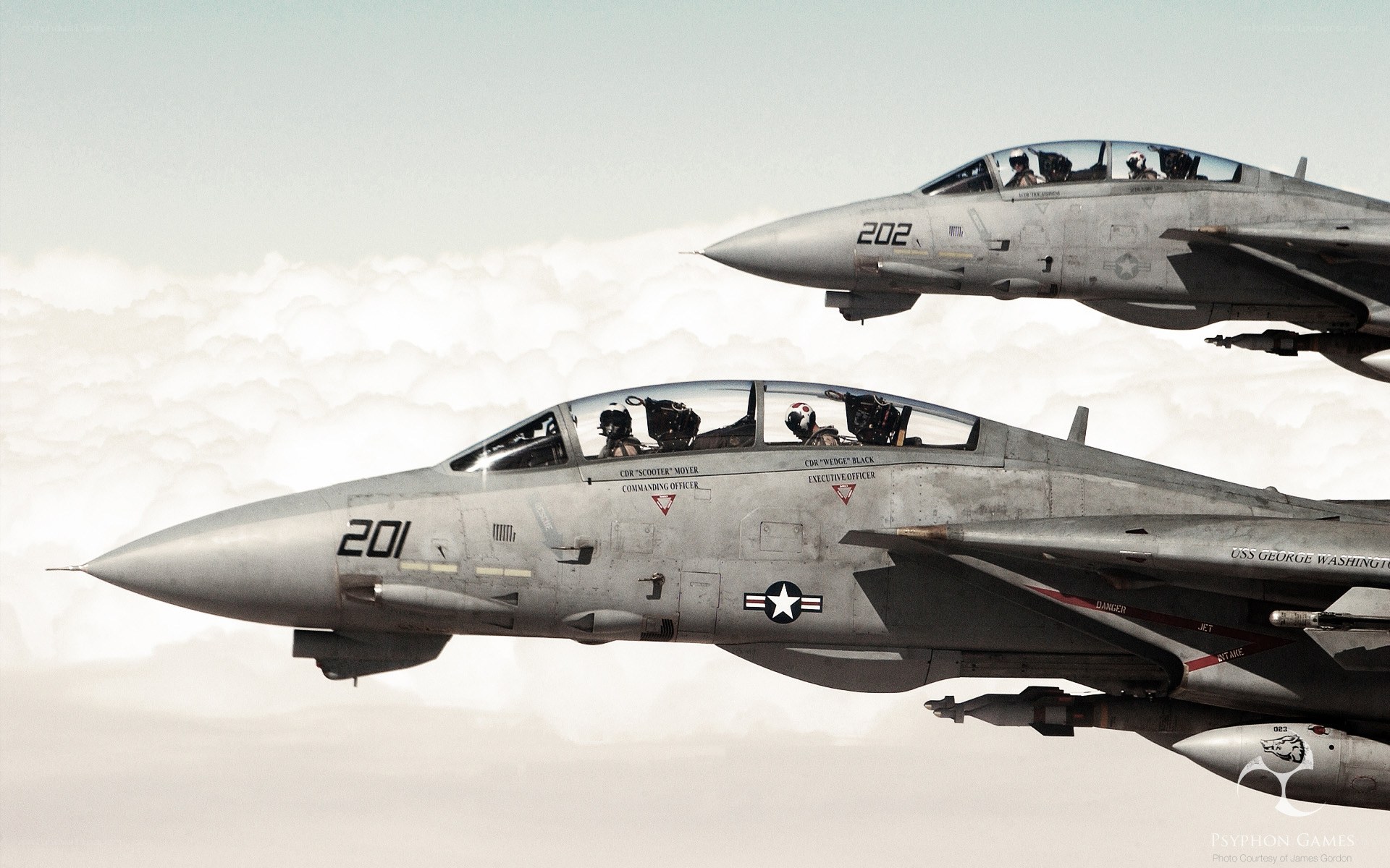 F-14 Tomcat formation flight