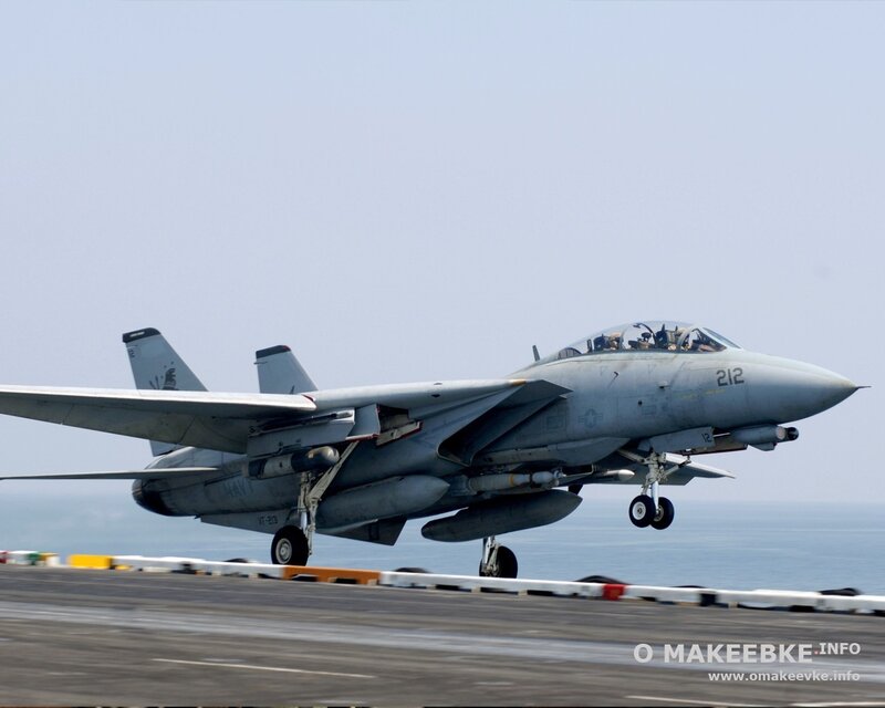 F-14 Tomcat Jet — Gray, Dramatic, Afternoon, Photograph, Aircraft Carrier, Ocean, Sky