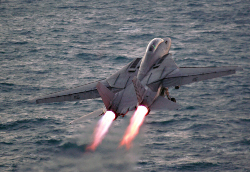 F-14 Tomcat taking off