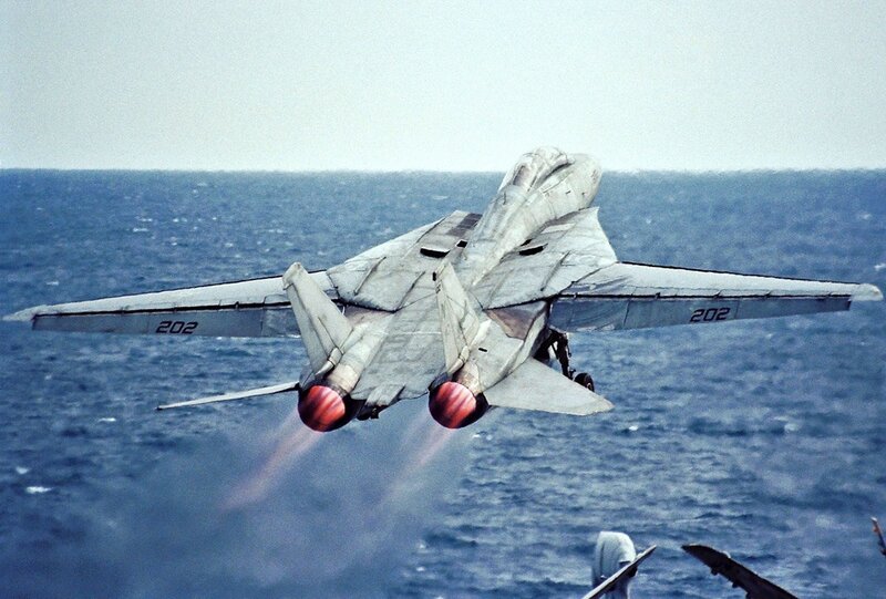 F-14 Tomcat taking off