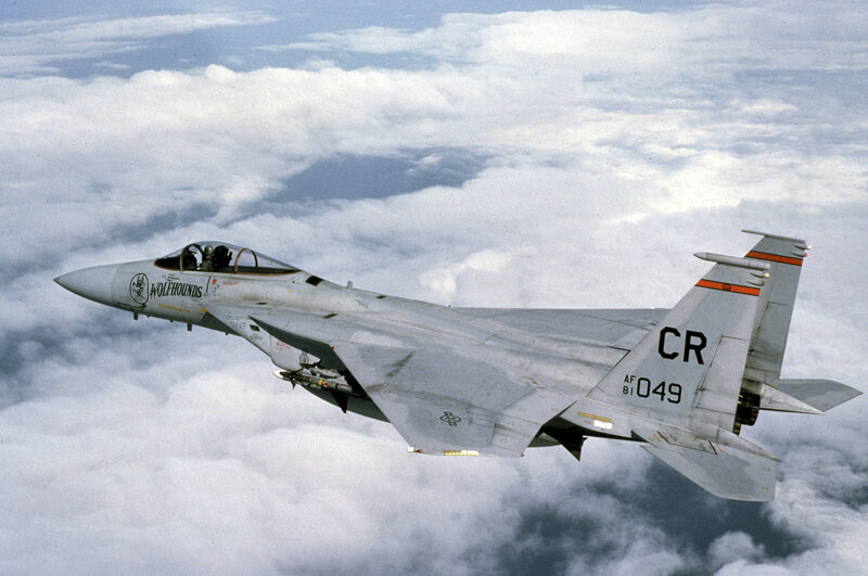 F-15 Eagle Fighter Jet — Gray, Calm