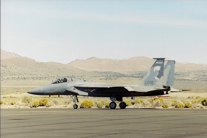 F-15 Eagle Fighter Jet — Gray, Neutral, Afternoon, Photograph
