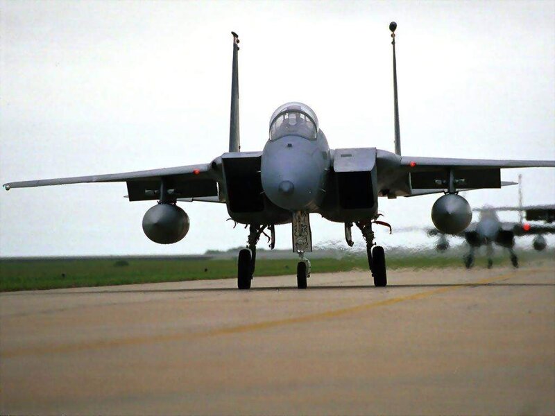 F-15 Eagle Fighter Jet — Gray, Neutral, Morning