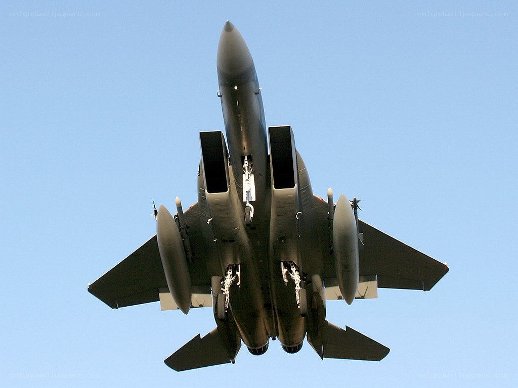 F-15 Eagle fighter jet in flight