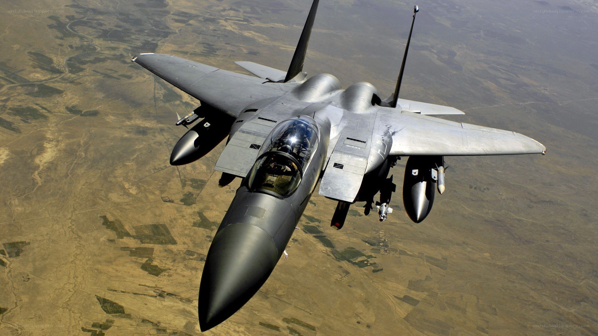 F-15 Eagle fighter jet in flight