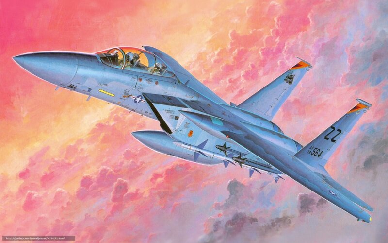 F-15 Eagle in sunset
