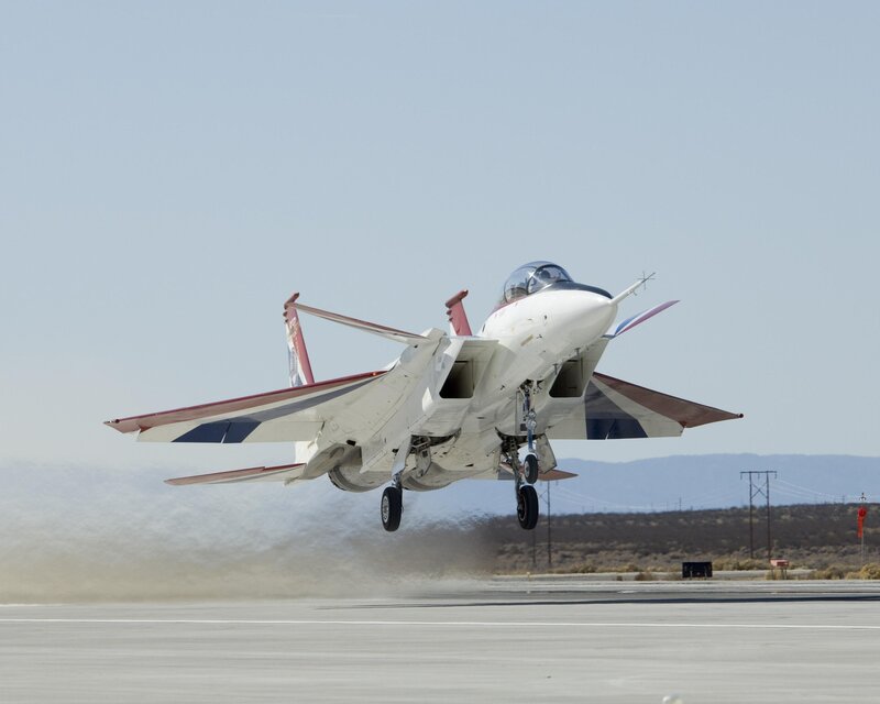 F-15 Eagle Jet — White