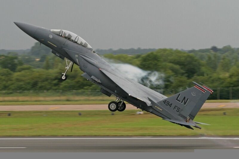 F-15 Eagle taking off