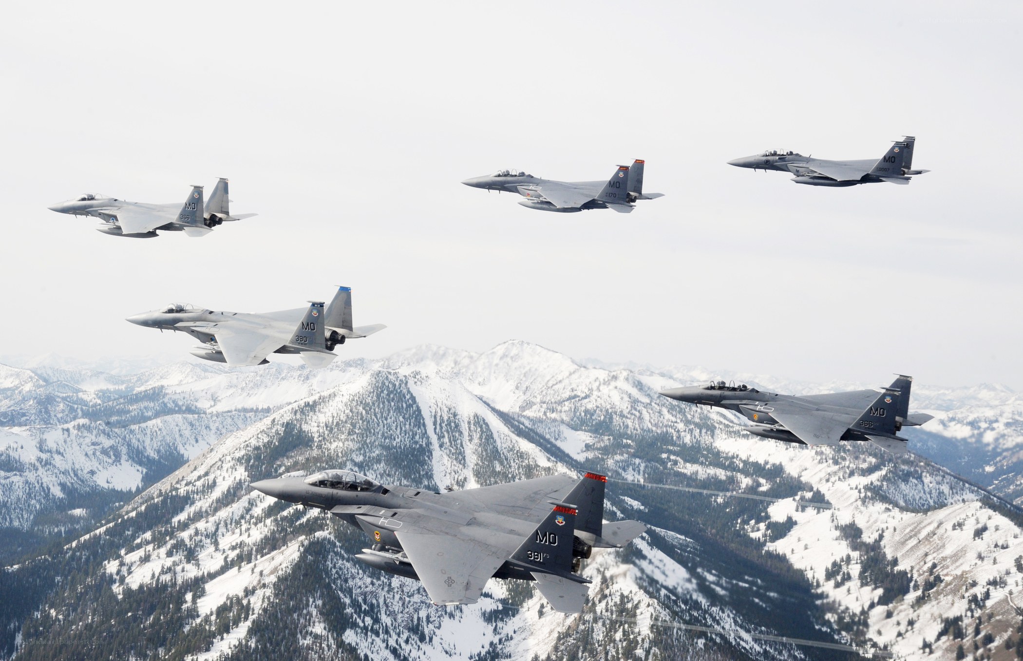 F-15 Eagles in formation