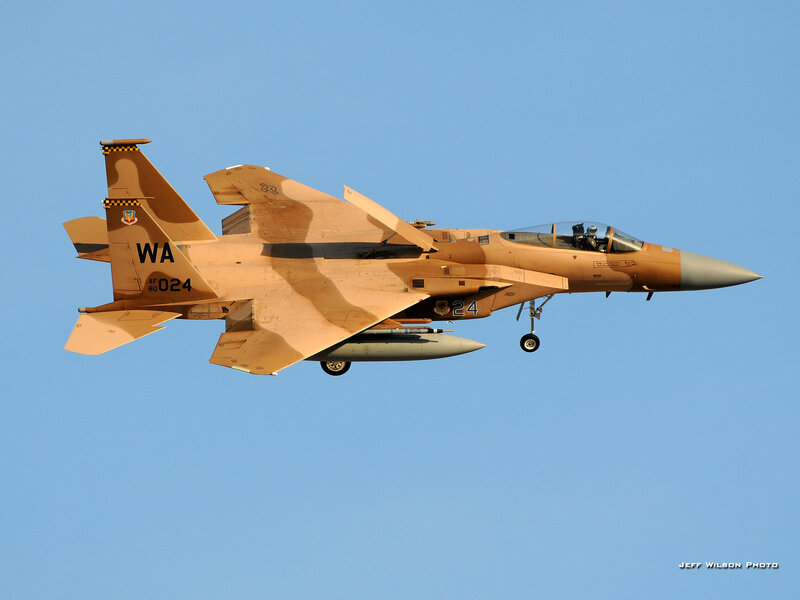 F-15 Fighter Jet — Blue, Clear
